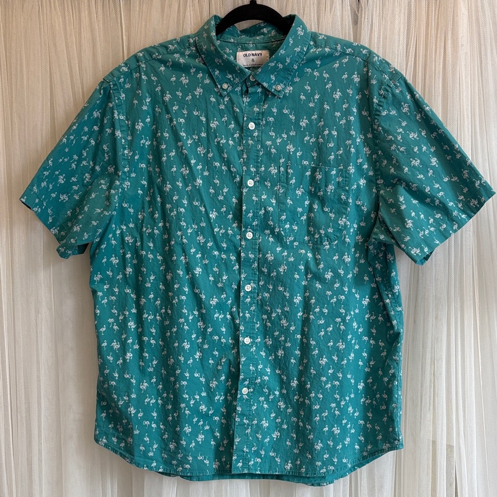 ❤️‍🔥3/$20 Old Navy Green Button Down Casual Shirt❤️‍🔥